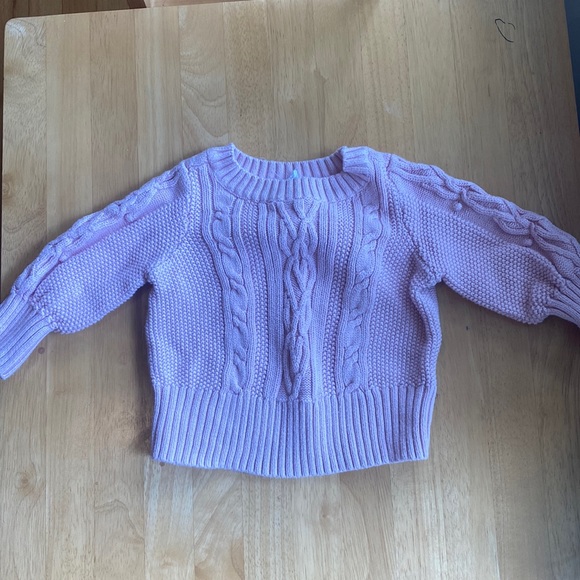 Baby Gap Pink Cable Knit Sweater - Picture 1 of 3